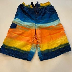 Okanu Surf Boy’s Board Shorts Large 14/16 Elastic Waist w/string Mesh Lining